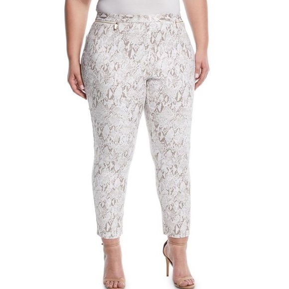 Calvin Klein Pants - Calvin Klein Snake-Print Straight-Leg Pants